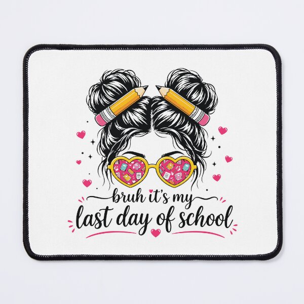 Item preview, Bruh Its My Last Day of School Funny Teacher Girl Retro Design designed and sold by kiralynstration.