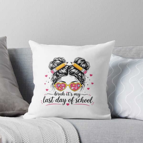 Item preview, Bruh Its My Last Day of School Funny Teacher Girl Retro Design designed and sold by kiralynstration.