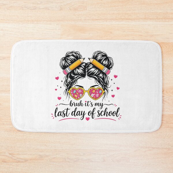 Item preview, Bruh Its My Last Day of School Funny Teacher Girl Retro Design designed and sold by kiralynstration.