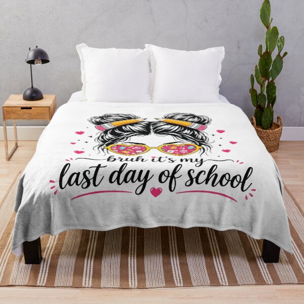 Item preview, Bruh Its My Last Day of School Funny Teacher Girl Retro Design designed and sold by kiralynstration.