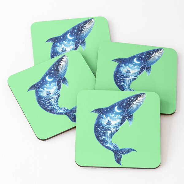 Item preview, Celestial Whale of the Hidden Ocean – Dream World Art designed and sold by sunbowjp stadio.