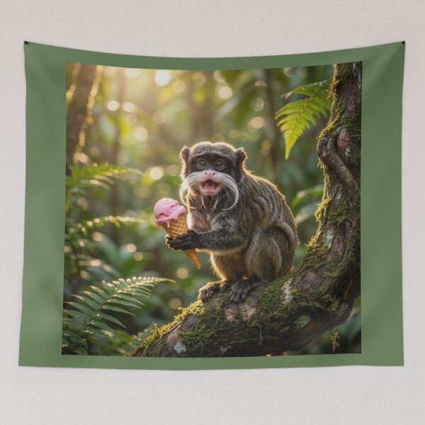 Item preview, Emperor Tamarin with an Ice Cream Cone designed and sold by Tridentulus.