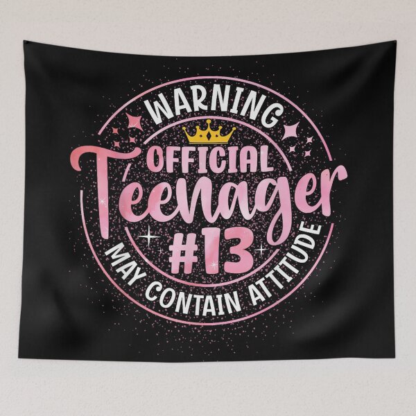 Item preview, 13th Birthday Girl Official Teenager 13 Year Old Birthday designed and sold by JanetteNWillis.