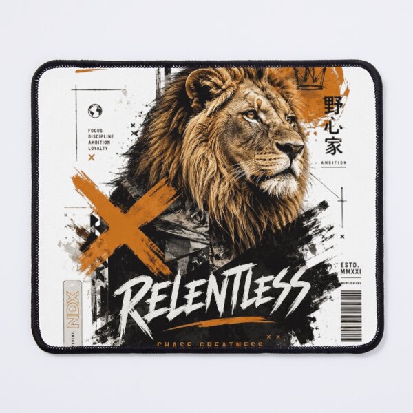 Item preview, Relentless – Lion Mindset Urban Graphic Design | NDX designed and sold by NDX9.