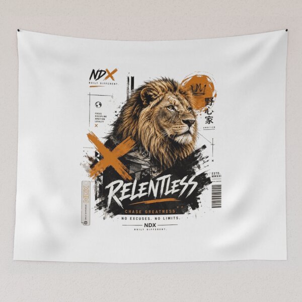 Item preview, Relentless – Lion Mindset Urban Graphic Design | NDX designed and sold by NDX9.