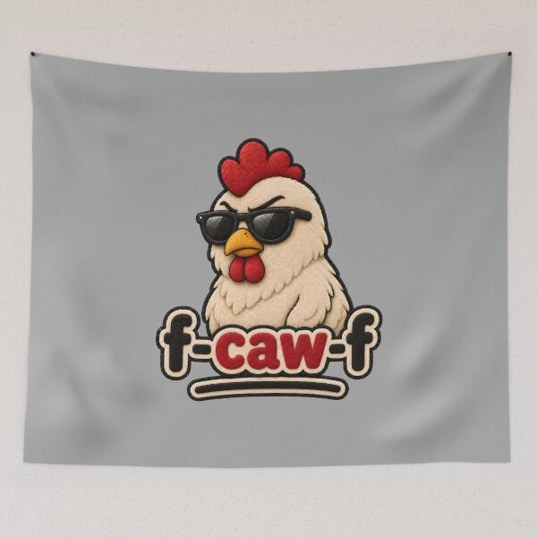 Item preview, F Caw F Funny Chicken Pun Design designed and sold by IGLCreative.