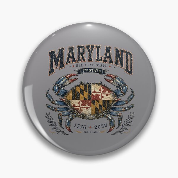 Item preview, Maryland 250th Anniversary Vintage Blue Crab Heritage designed and sold by rygenr8.