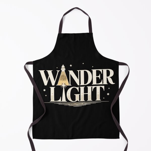 Item preview, Wander Light, Lighthouse, Travel and Coastal Typographic Design. Dark background designed and sold by FusiTink.