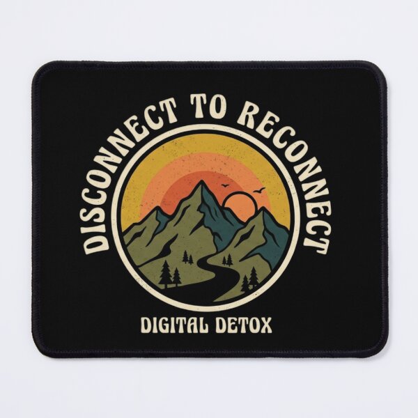 Item preview, Inspirational Digital Detox Retro Mountain Design designed and sold by ProDecor.