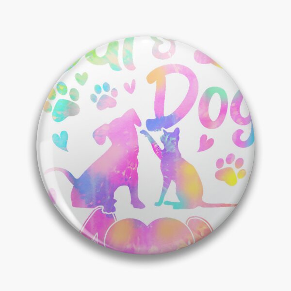 Item preview, Cat Mom Dog Mom Girl Women Mother's Day Pet Lover Tie Dye T-Shirt designed and sold by RKdrawings.