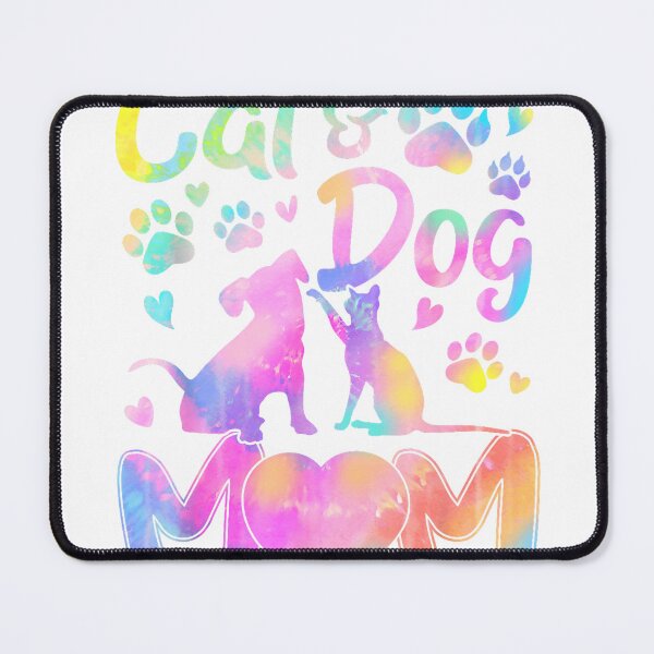 Item preview, Cat Mom Dog Mom Girl Women Mother's Day Pet Lover Tie Dye T-Shirt designed and sold by RKdrawings.