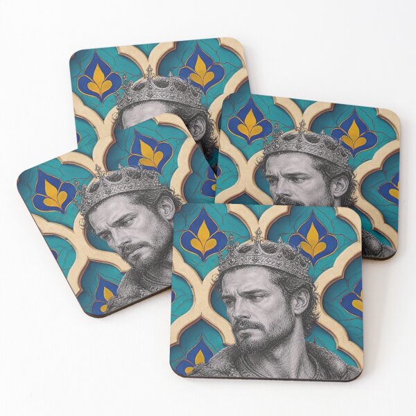 Item preview, Hand-Drawn Portrait with Moroccan Tile designed and sold by alvinavery.