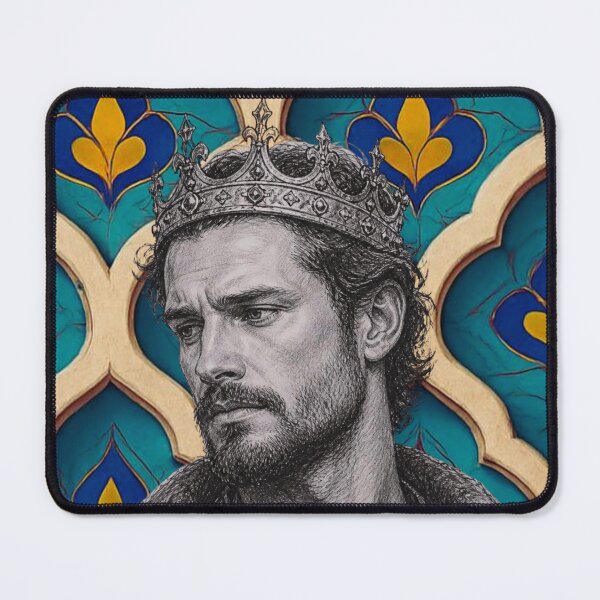 Item preview, Hand-Drawn Portrait with Moroccan Tile designed and sold by alvinavery.