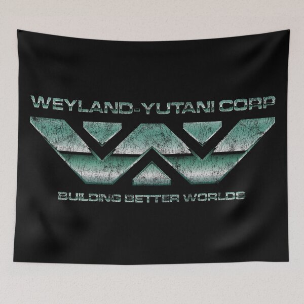 Item preview, Weyland Yutani Corp Metallic Logo Alien Distressed designed and sold by Power Up Prints.