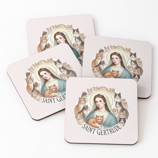 Item preview, Saint Gertrude Patron Saint of Cats 2 designed and sold by SalterDesigns.