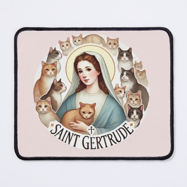 Item preview, Saint Gertrude Patron Saint of Cats 2 designed and sold by SalterDesigns.