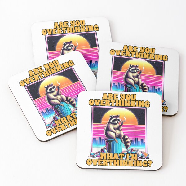 Item preview, Anxiety Racoon Are You Overthinking What I'm Overthinking T-Shirt designed and sold by RKdrawings.