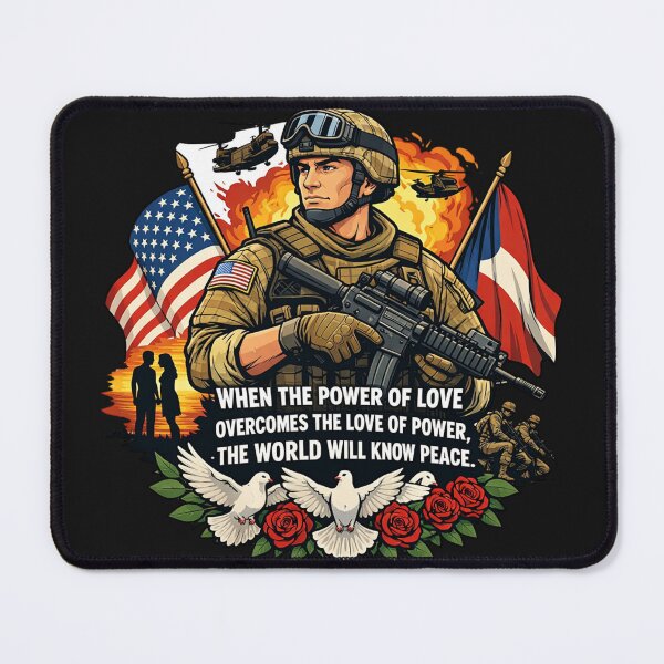 Item preview, Uniformed Protector Doves Roses National Symbol designed and sold by Tsugraf Designs.