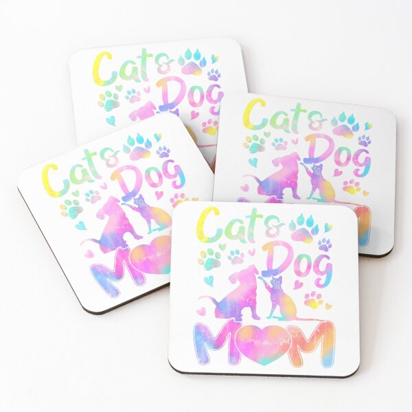 Item preview, Cat Mom Dog Mom Girl Women Mother's Day Pet Lover Tie Dye T-Shirt designed and sold by RKdrawings.