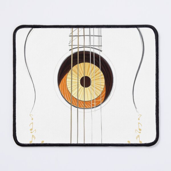 Item preview, Acoustic Guitar Music Notes – Elegant Music Lover Art designed and sold by M22--.