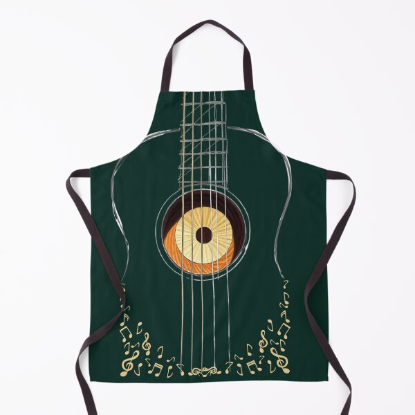 Item preview, Acoustic Guitar Music Notes – Elegant Music Lover Art designed and sold by M22--.