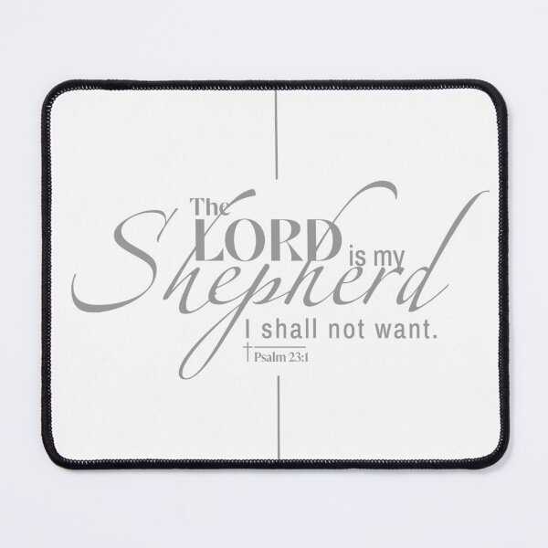 Item preview, The Lord Is My Shepherd Christian Typography Design – Psalm 23:1 Bible Verse designed and sold by shekinah.hong.