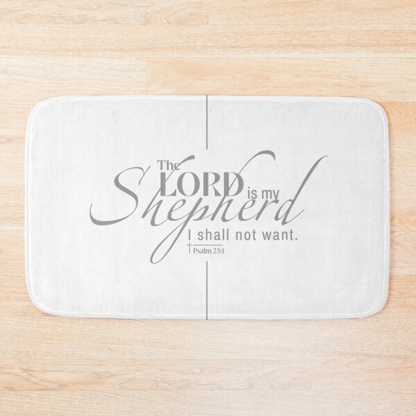 Item preview, The Lord Is My Shepherd Christian Typography Design – Psalm 23:1 Bible Verse designed and sold by shekinah.hong.