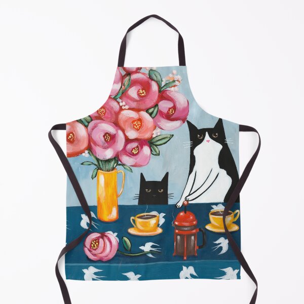 Item preview, French Press Coffee Cats designed and sold by KilkennyCat Art.