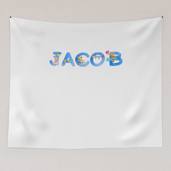 Item preview, DREAMLIT NAMES COLLECTION – ✨ JACOB ✨ – Cute Storybook Dream Animals designed and sold by WheelieGdArt.