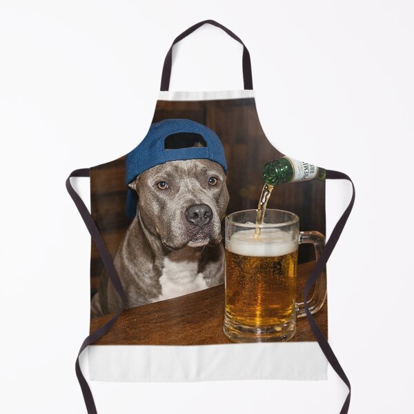Item preview, Pit Bull Drinking Beer Funny Dog Meme designed and sold by OMITTEROMINOUS.