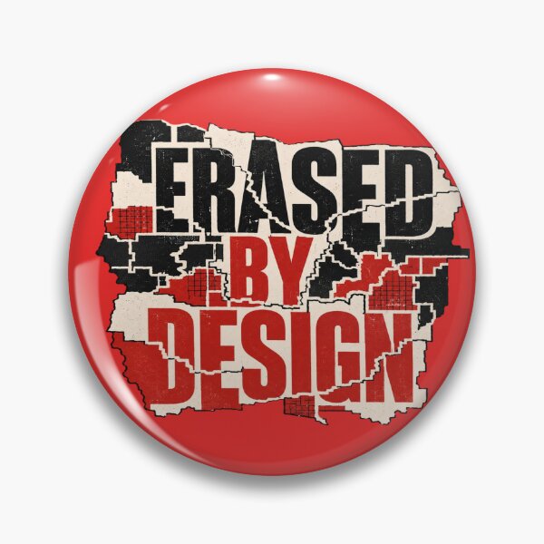 Item preview, Erased by Design Political Map designed and sold by elSantiago.