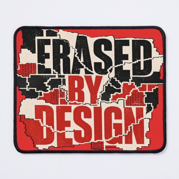 Item preview, Erased by Design Political Map designed and sold by elSantiago.
