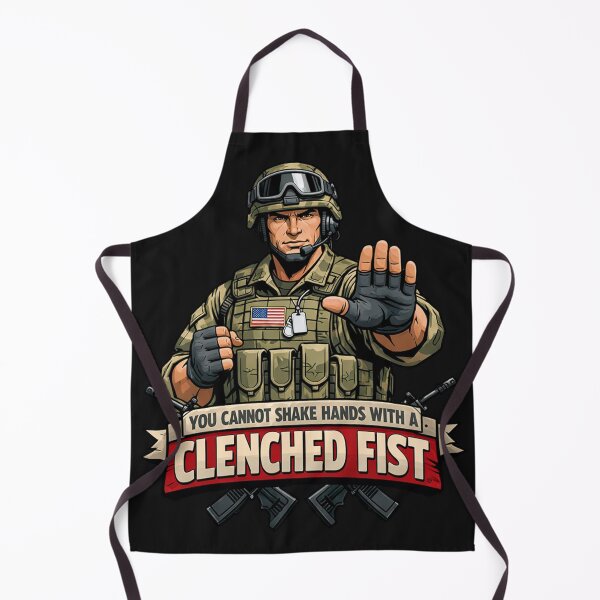 Item preview, Clenched Fist Soldier Tactical Military Quote designed and sold by Tsugraf Designs.
