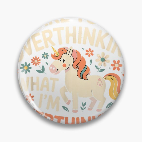 Item preview, are You Overthinking What I'm Over Thinking Horse Unicorn T-Shirt designed and sold by gidget-gadget.