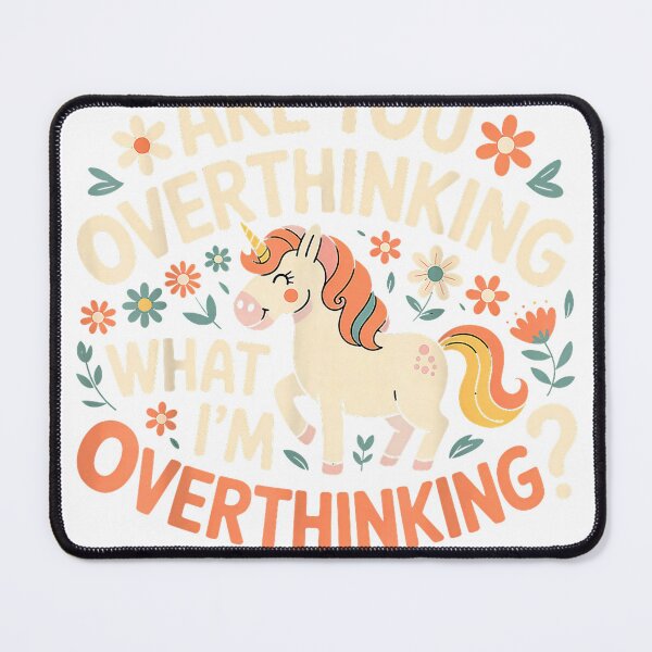 Item preview, are You Overthinking What I'm Over Thinking Horse Unicorn T-Shirt designed and sold by gidget-gadget.