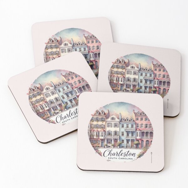 Item preview, Charleston South Carolina Rainbow Row designed and sold by SalterDesigns.