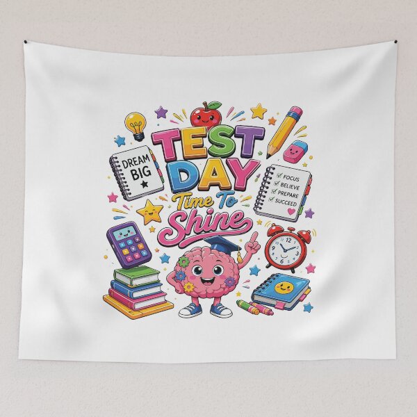 Item preview, Test Day Time to Shine Funny Teacher Student School Exam Design designed and sold by kiralynstration.