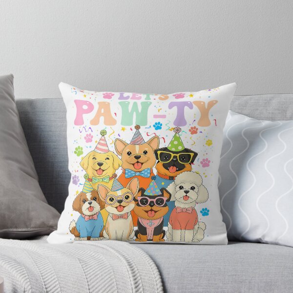 Item preview, Dog Mom Birthday Dog Bday Boy Girl Let's Pawty Birthday T-Shirt designed and sold by KTY-NUSS.