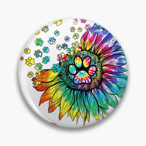 Artikelvorschau, Hundemama-Spiral-Hundepfoten-Print-Tie-Dye-T-Shirt für Hippie-Hundeliebhaber (Herren/Damen) entworfen und verkauft von KTY-NUSS.