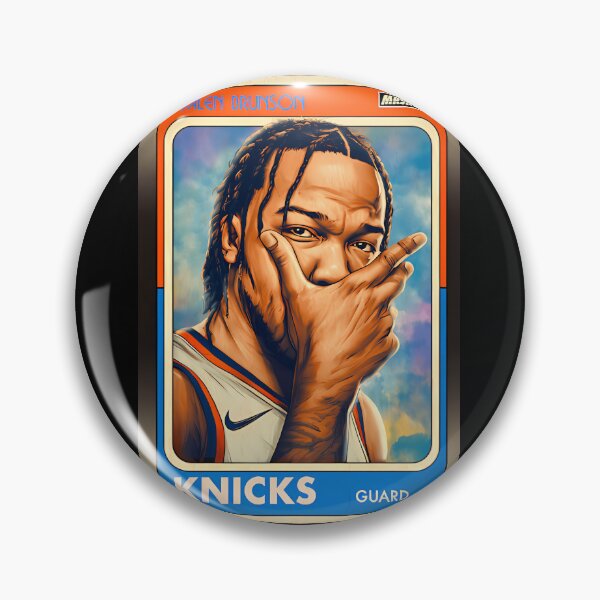Item preview, Jalen Brunson: New York Retro Guard Card designed and sold by TomatiLove.