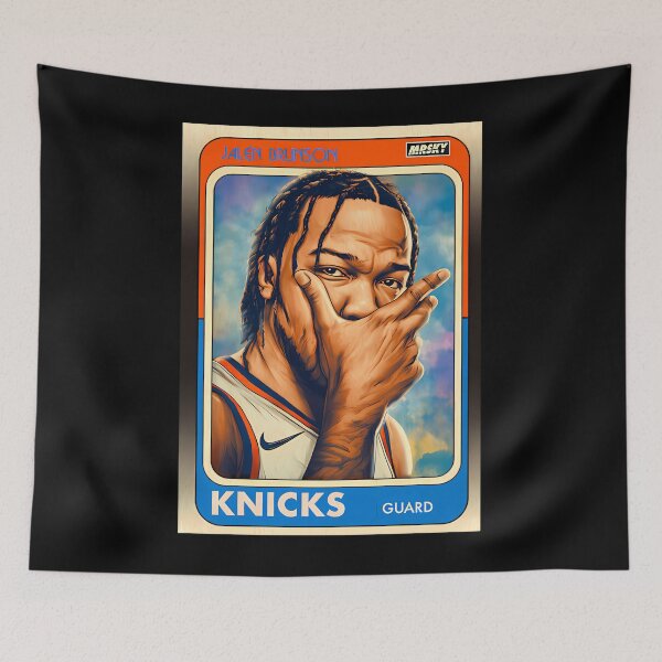 Item preview, Jalen Brunson: New York Retro Guard Card designed and sold by TomatiLove.