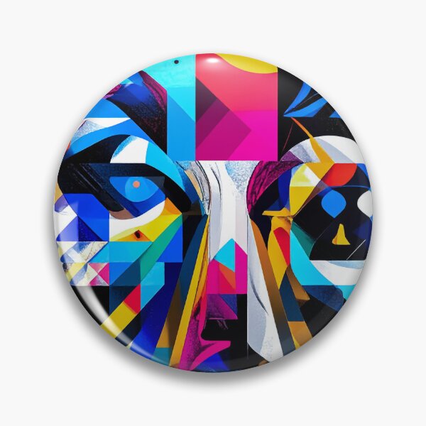 Item preview, Chromatic Winged Face Abstract designed and sold by NizuCaCi.