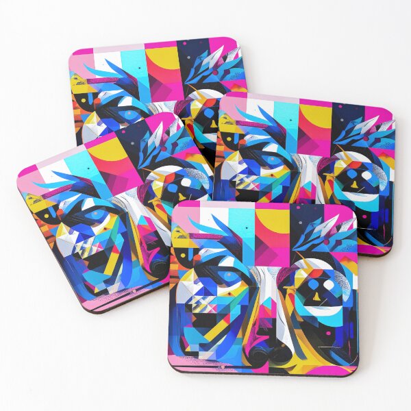 Item preview, Chromatic Winged Face Abstract designed and sold by NizuCaCi.