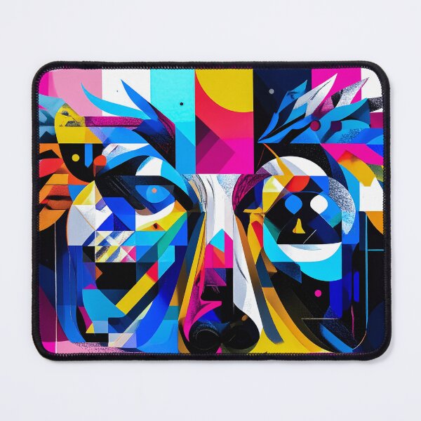 Item preview, Chromatic Winged Face Abstract designed and sold by NizuCaCi.