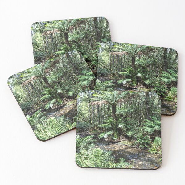 Item preview, Green fern rainforest creek designed and sold by Nightscapes.