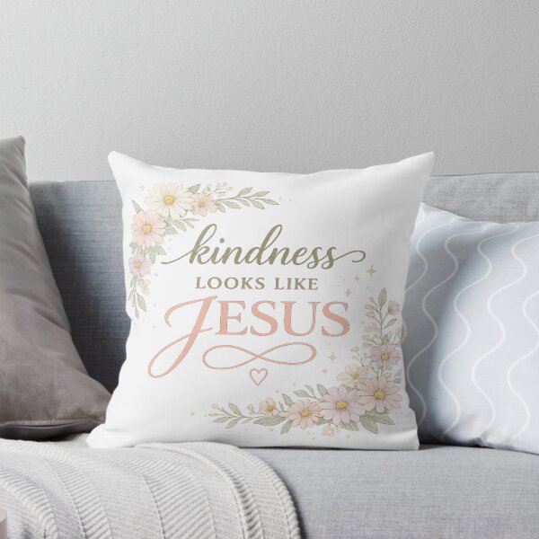 Item preview, Kindness Looks Like Jesus – Floral Christian Faith Design designed and sold by SoulThread Studio.