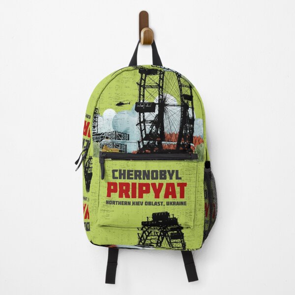 Item preview, Chernobyl, Pripyat, Ukraine Midcentury Modern Travel Poster Style designed and sold by GhostlyWorld.
