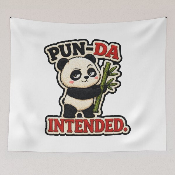 Item preview, Pun Da Intended Funny Panda Pun designed and sold by IGLCreative.