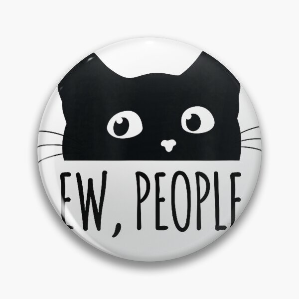 Item preview, Ew People Introvert Cat Lover Funny Crazy Cat Lady T-Shirt designed and sold by KTY-NUSS.