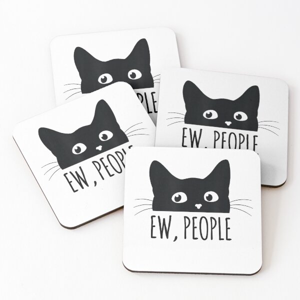 Item preview, Ew People Introvert Cat Lover Funny Crazy Cat Lady T-Shirt designed and sold by KTY-NUSS.